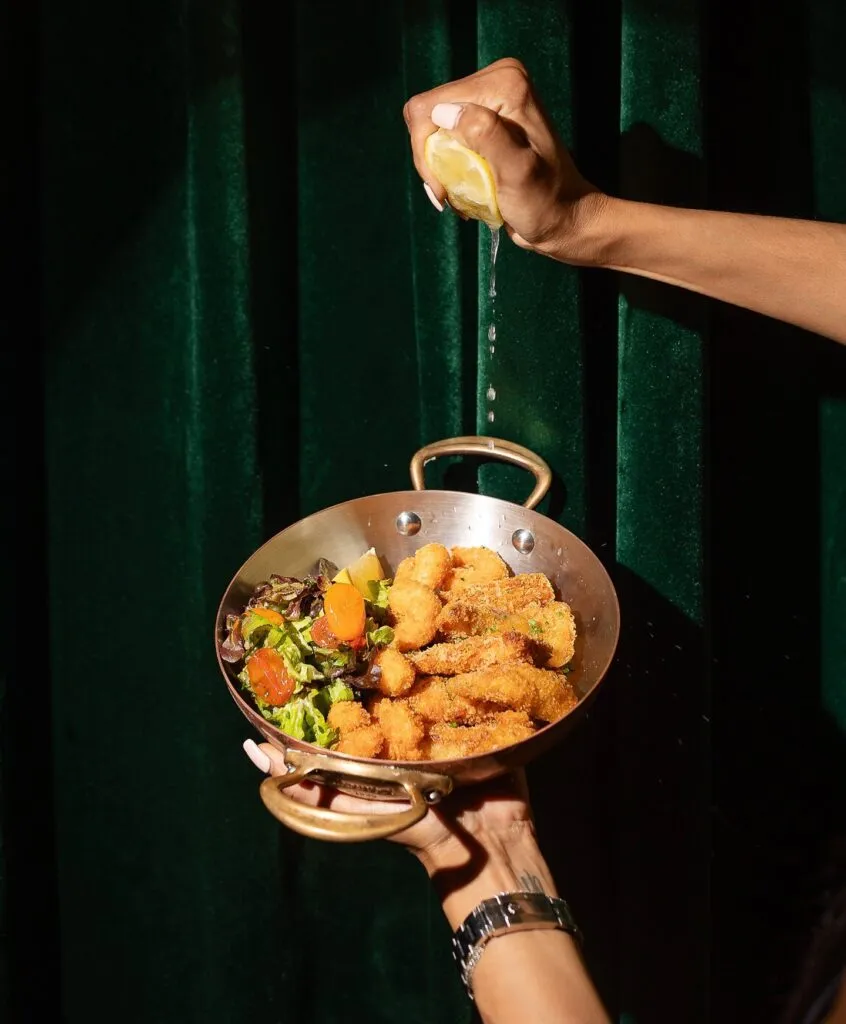 plat de poission dans l'un des meilleurs restaurant à marrakech